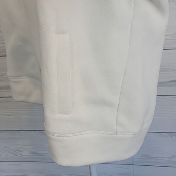 DKNY sport full zip fleece jacket in cloud white Women's Size 1X - Picture 8 of 14